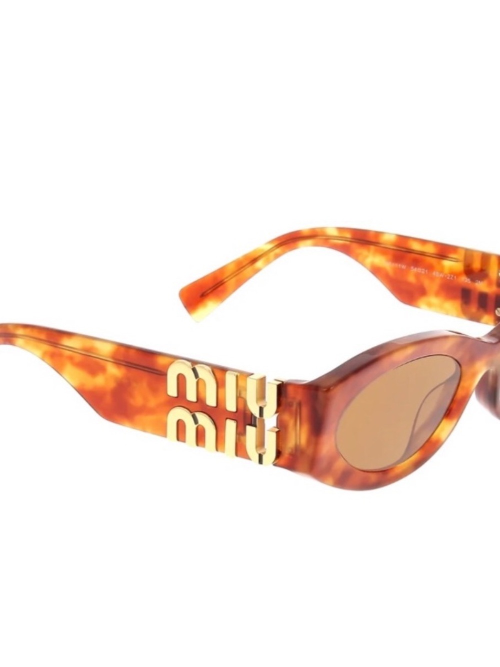 Miu Miu Tortoiseshell Ovak Sunglasses